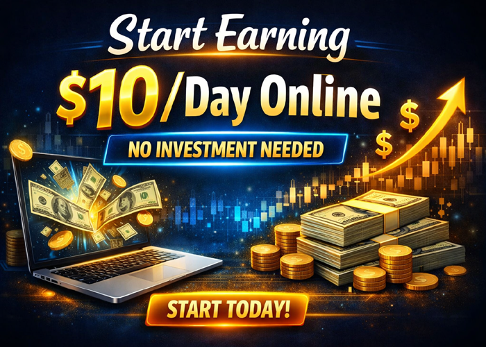Top 7 Beginner-Friendly Ways to Earn $10/Day Online Without Investment (2026 Ultimate Guide)